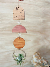 Crystal 3pc Modern Shapes Air Plant Wall Hanger Suncatcher - no. 002