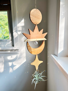 Sun -Moon & Star- Air Plant Hanger no.032