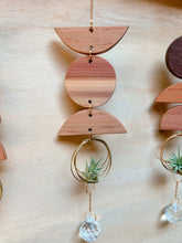 Mini 3pc Shapes Air Plant Hanger + Crystal Prism Suncatcher