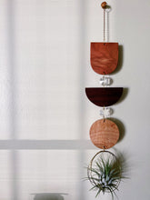 Crystal 3pc Modern Shapes Air Plant Hanger Suncatcher - no. 006