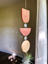 Crystal 3pc Modern Shapes Air Plant Hanger Suncatcher - no. 006