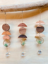 Mini 3pc Shapes Air Plant Hanger + Crystal Prism Suncatcher