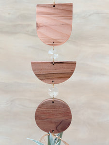 Crystal 3pc Modern Shapes Air Plant Wall Hanger Suncatcher