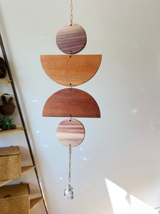 Chain + Wood XL Suncatcher no.004