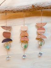 Mini 3pc Shapes Air Plant Hanger + Crystal Prism Suncatcher
