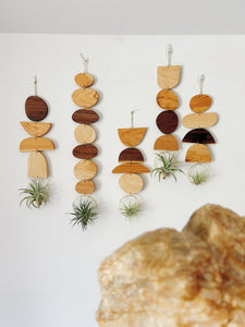 Stone Stack Air Plant Wall Jewelry | Wall Hanging - no. 003