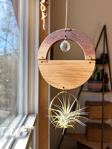 GOlden 1/2 hOur + crystal suncatcher - Walnut + Oak