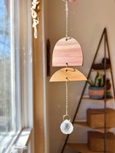 Chain + Wood Suncatcher no.014