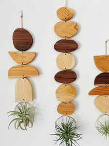 Stone Stack Air Plant Wall Jewelry | Wall Hanging - no. 002