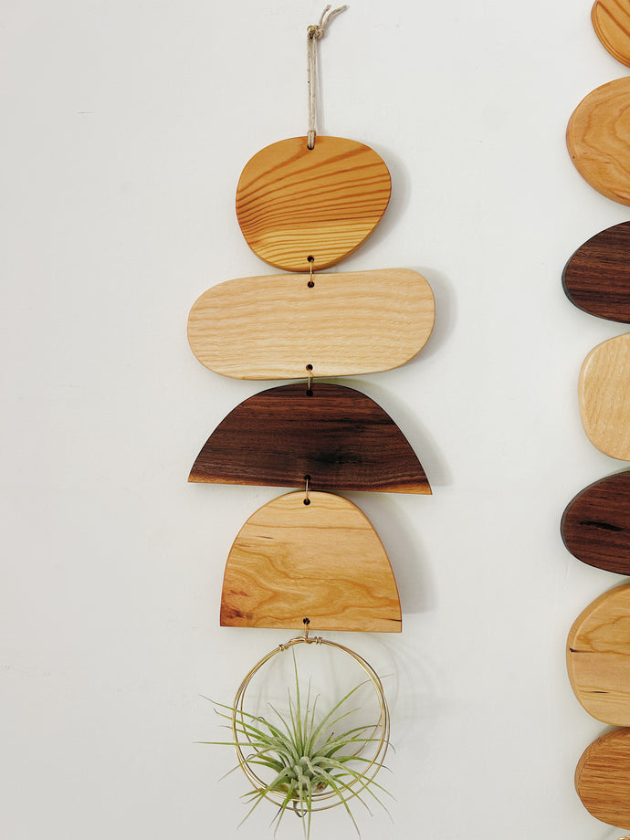 Stone Stack Air Plant Wall Jewelry | Wall Hanging - no. 003